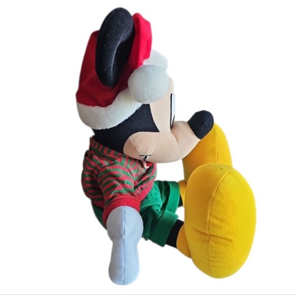 NWT Vintage Disney Holiday Mickey Mouse Plush 18" Santa Hat Christmas Toy Gift - Picture 2 of 9